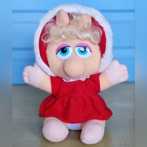 Vintage Baby Miss Piggy Christmas Doll